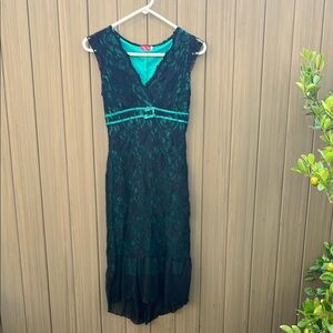 Vintage Y2K Ruby Rox Lace Sleeveless Dress Small Whimsigoth Babydoll 90's Witchy